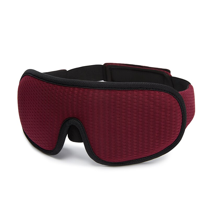 3D Sleeping Mask Block Out Light Soft Padded Sleep Mask for Eyes Slaapmasker Eye Shade Blindfold Sleeping Aid Face Mask Eyepatch: Sleepng mask-Red