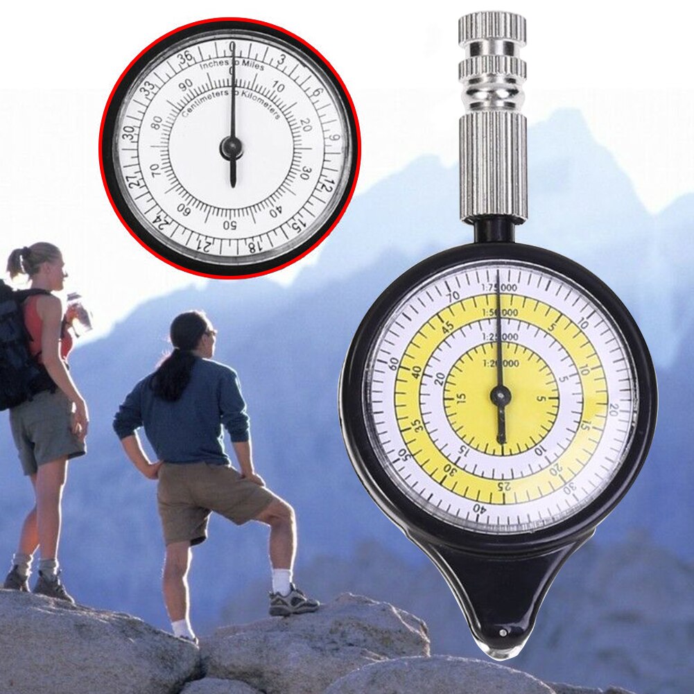 Nuttig Top Kilometerteller Multifunctionele Kompas Curvometer Met Afstandsmeter Kaart Kilometerstand Meten Outdoor Camping Gereedschap