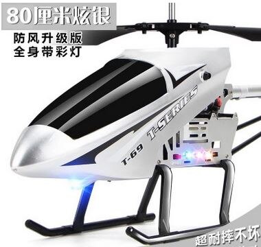 3.5 kanals gyroskop super stort fjernbetjening fly helikopter opladning legetøj model drone fly: A4 80cm