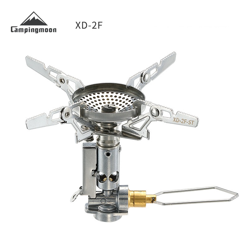 Outdoor Ultralight Camping Gas Stove Campingmoon XD-2F Split Gas Burner Cooking Stove With Bag