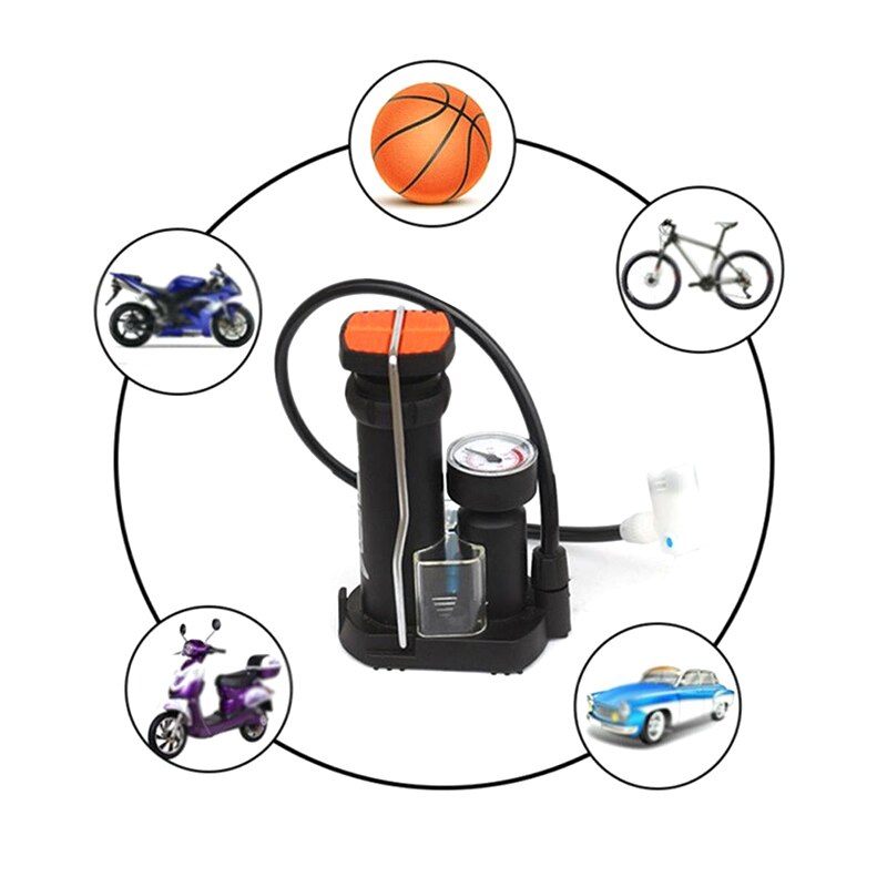 Cycling Ultra Light MTB Bike Pump Portable Cycling Inflator Foot High Pressure Bicycle Pump Bike Tools Bicycle Accessories Pump