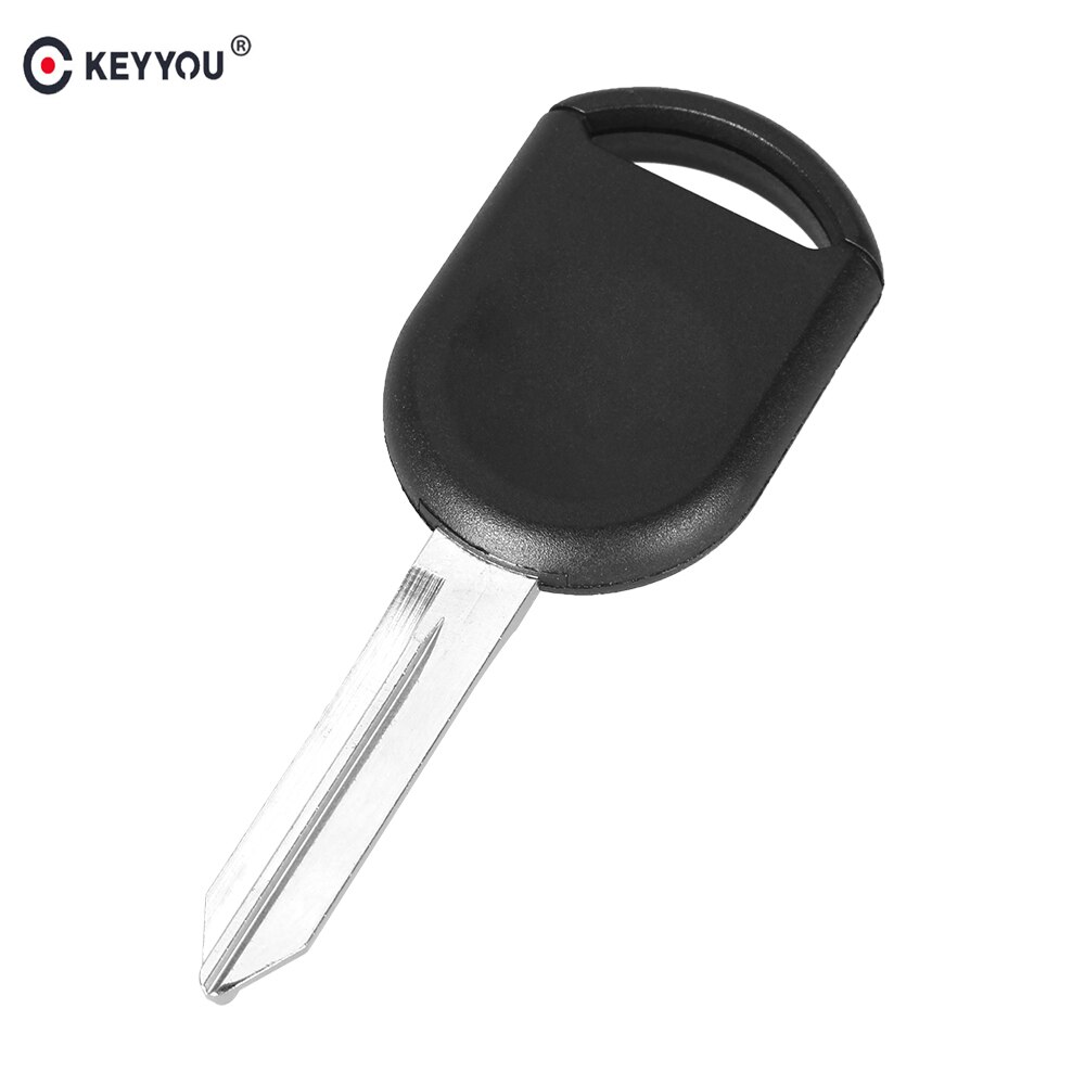Keyyou 10 Stks/partij Transponder Autosleutel Shell Voor Ford Auto Key Blank Case Cover Met Ongesneden Blade (Kan Installeren chip) vervanging