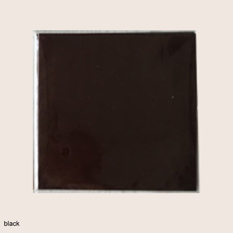 100 Stck Süssigkeit Farbe Lebensmittel Aluminium Folie Kasten NäHenne Paket Papier Handgemachte Papiere DIY Schokolade Süssigkeit Tee Verpackung Dekor: Schwarz