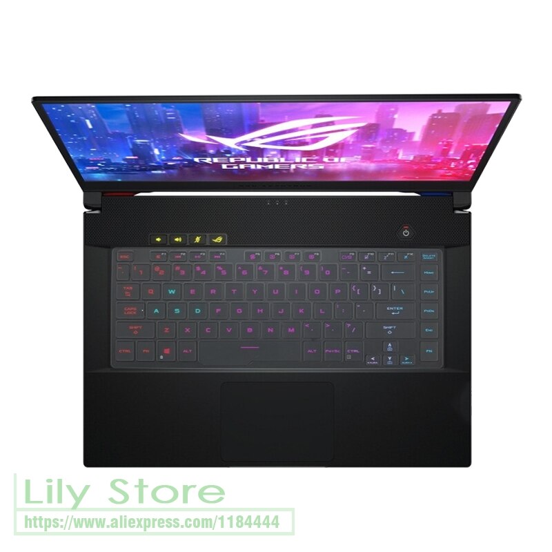for Asus ROG Zephyrus G15 GA502I GA502IU GA502IV GA502D GA502DU GA502GU GA502 I IU IV DU GU Laptop Keyboard Cover Protector: clear