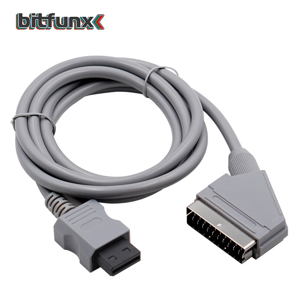 Bitfunx Scart Cable 1,8 m para PS2/PS1/Dreamcast/SEGA MD1/MD2Megadrive 1/Génesis 1/XBOX/WII/Saturn Video juego de Cable