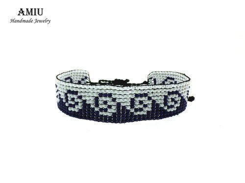 AMIU Handgemachte Freundschaft Armband Böhmen Stil Hippie Armband Seil Beliebte String Samen Perlen Armbänder Für Frauen Männer Weihnachten: A16