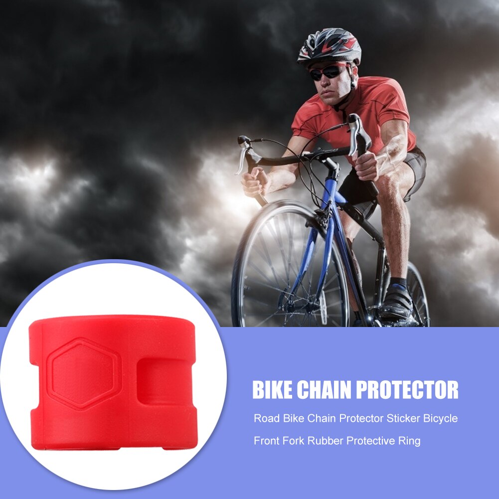 Draagbare Bike Chain Protector Racefiets Mountainbike Achter Vork Anti-Collision Rubber Bescherming Rring Fietsketting Protector