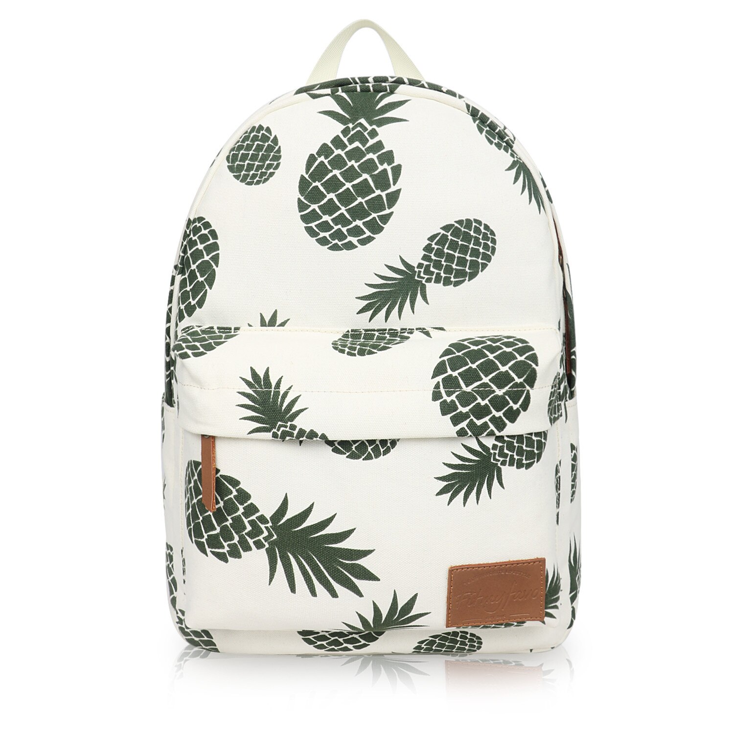 Swyivy Vrouw Rugzak Tas Ananas Print Canvas Tas Vrouwelijke Schouder Backbag College Student Schooltas Toevallige Rugzak