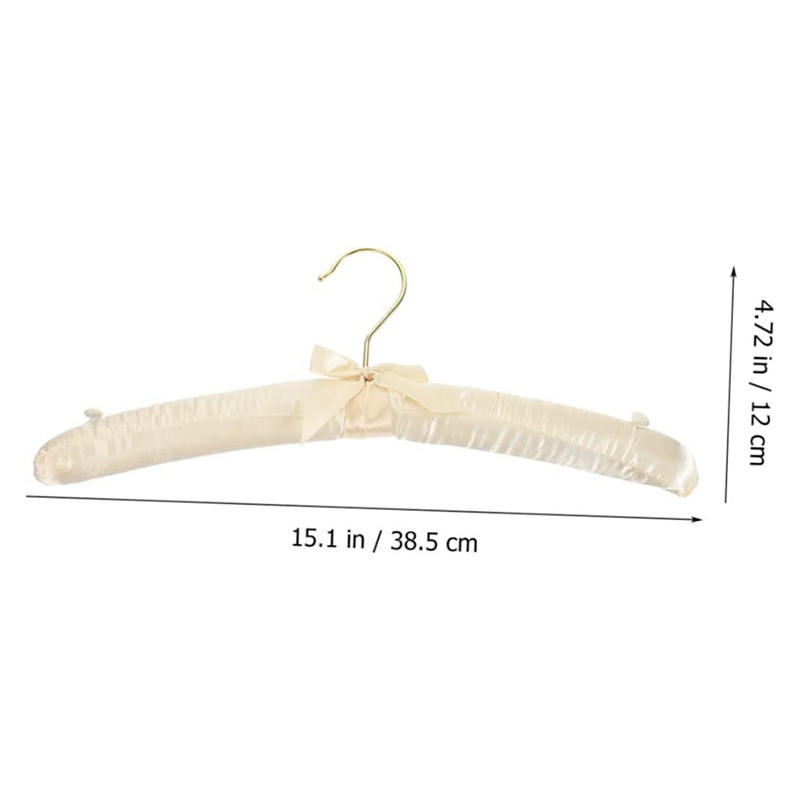 Cintre Blanc Antidérapant Rembourré en Mousse pour Femme, Vêtement pour Pull et Jupe, 10 Pièces