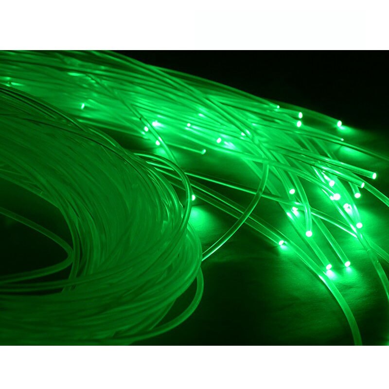 50 ~ 300 stk x 0.75mm x 2 meter slutglød pmma plastfiber optisk kabel til loftstjerner diy