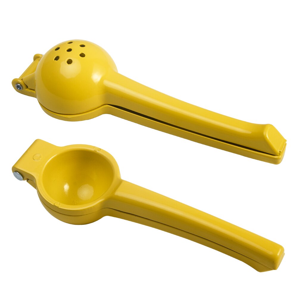Lemon Squzeer Hand Press Practical Fresh Juice Multifunctional Kitchen Tool Manual Home Yellow Aluminum Alloy Portable Durable