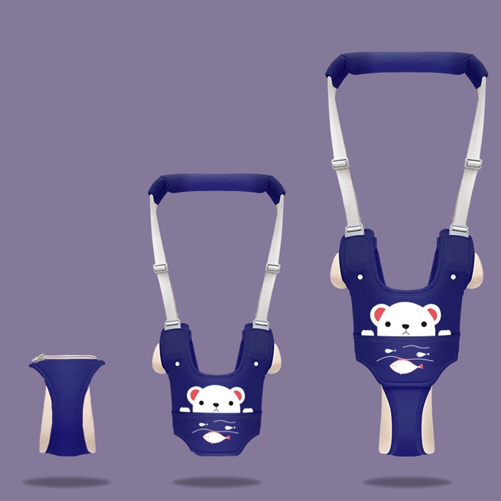 Lapin Amovible Bébé Walker Enfants Réglable Apprendre À Marcher Harnais Bébé Sac À Dos Enfant En Bas Âge À Pied Pratique Harnais De Sécurité: Rabbit Navy blue 1