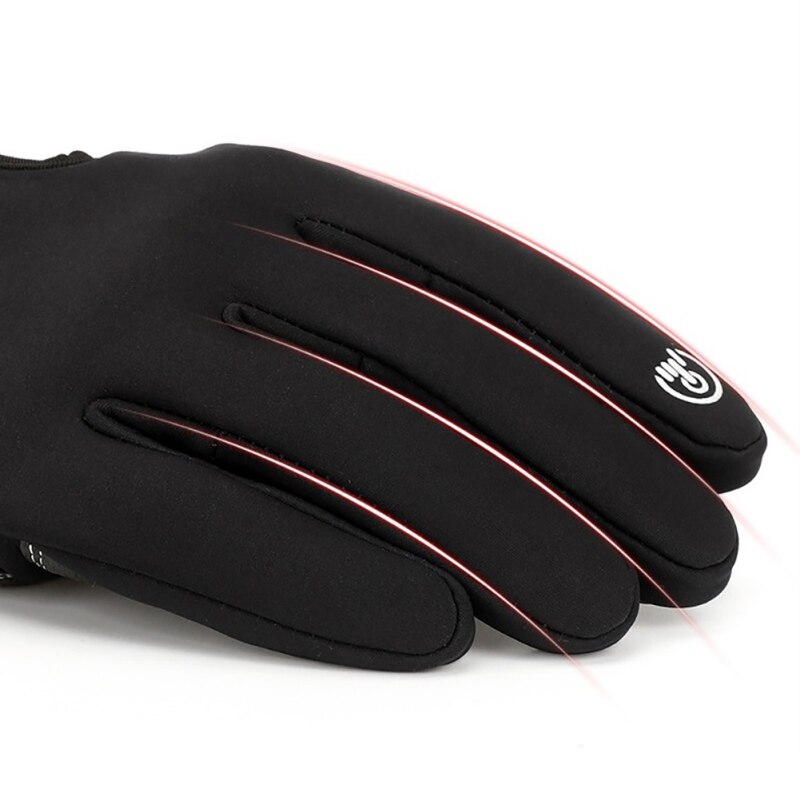 Guanti termici caldi invernali Touchscreen per biciclette guanti a dito pieno campeggio esterno escursionismo moto guanti antivento impermeabili #