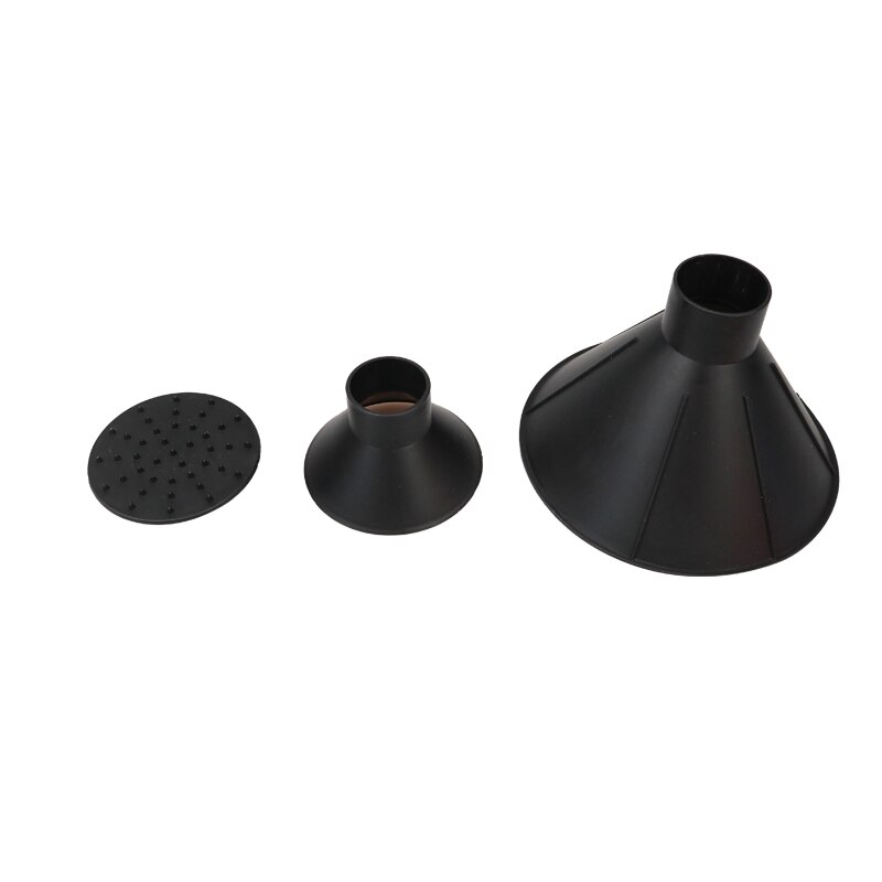 3Pcs Auto Car Magic Window Windshield Car Ice Scraper Shaped Funnel Snow Remover Deicer Cone Deicing Tool Window Cleaning: Black-3Pcs