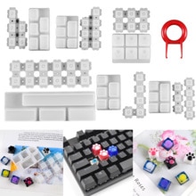 Manual DIY Mechanical PC Keyboard Key Cap Silicone Mold UV Crystal Epoxy Molds for DIY Handmade Crafts Making Mould Tools