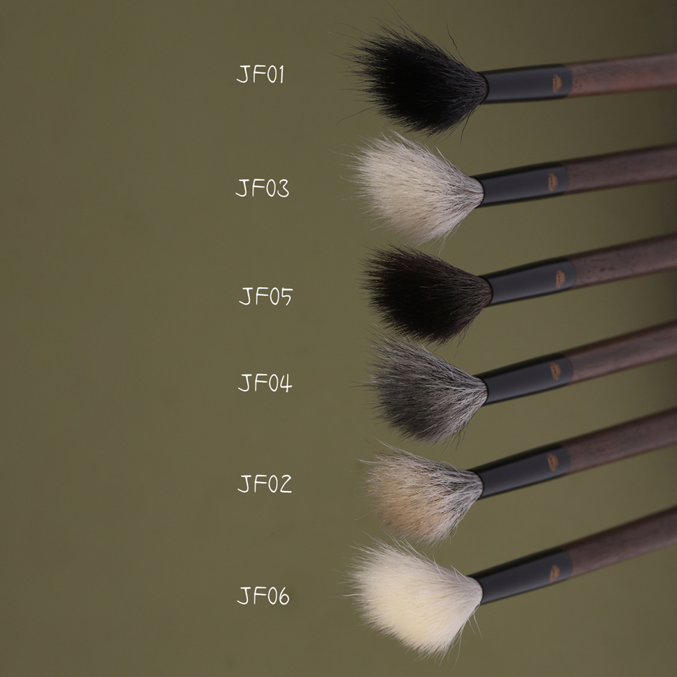 Handmade Makeup Brushes 1PC Soft Squirrel Horse Goat Hair Fluffy Blush Highlighter Brush Walnut Make Up Brush
