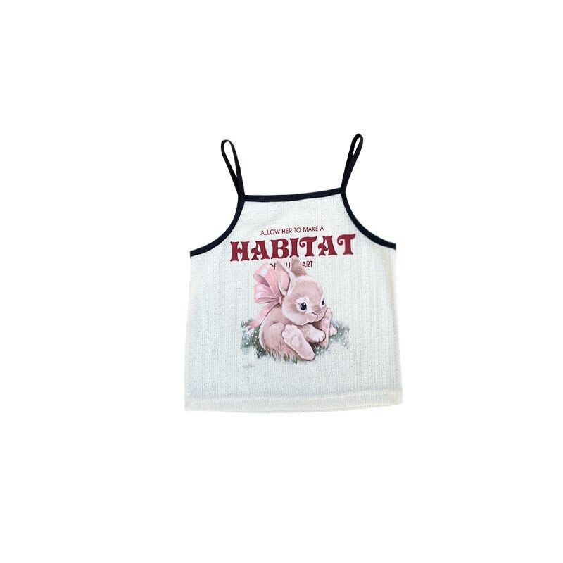 Children's Denim Skirt Girls Spring Summer Korean Plaid Short Skirt Trend: vest / 120cm