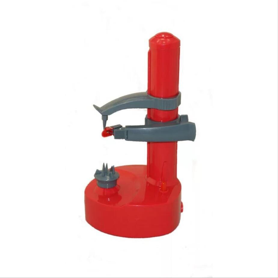 Éplucheur électrique multifonctionnel de fruits et légumes, accessoires de cuisine, Gadget automatique éplucheur électrique, outils de cuisine, MJ714: Rouge