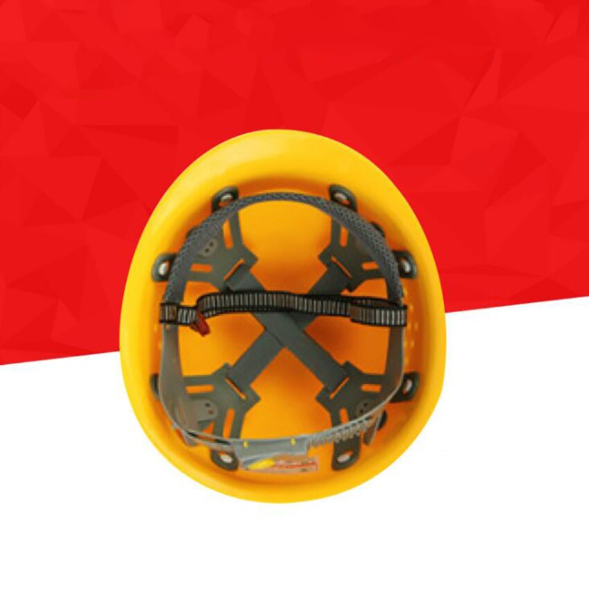 Fiberglass ABS Breathable Safety Helmet Protective Cap Style Hard Hat, Vented, 8-Point Ratchet Suspension for Construction
