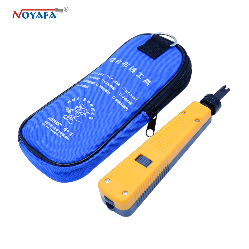 100% original noyafa NF-110 Yellow Krone Lsa-plus Telecom Phone Wire Cable RJ11 RJ45 Punch Down Network Tool Kit