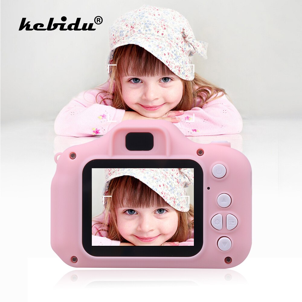 Kebidu Mini Hd Cartoon Kids Camera Digitale Foto Camera Cadeaus Voor Jongens En Meisjes Nemen Foto 'S Taal Game