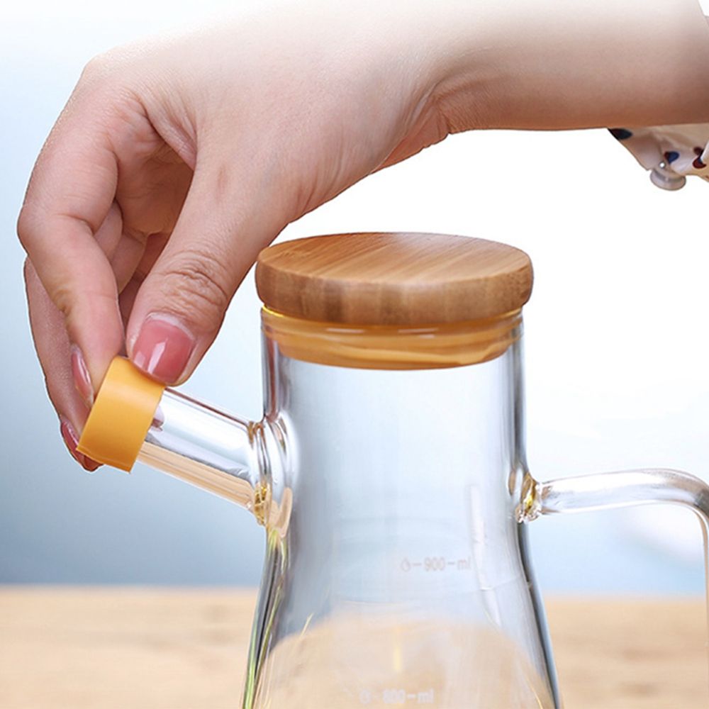 1Pcs Glass Storage Bottles Soy Sauce Container Baking Oil Dispenser Condiment Bottle Oil Bottle Kitchen Tools