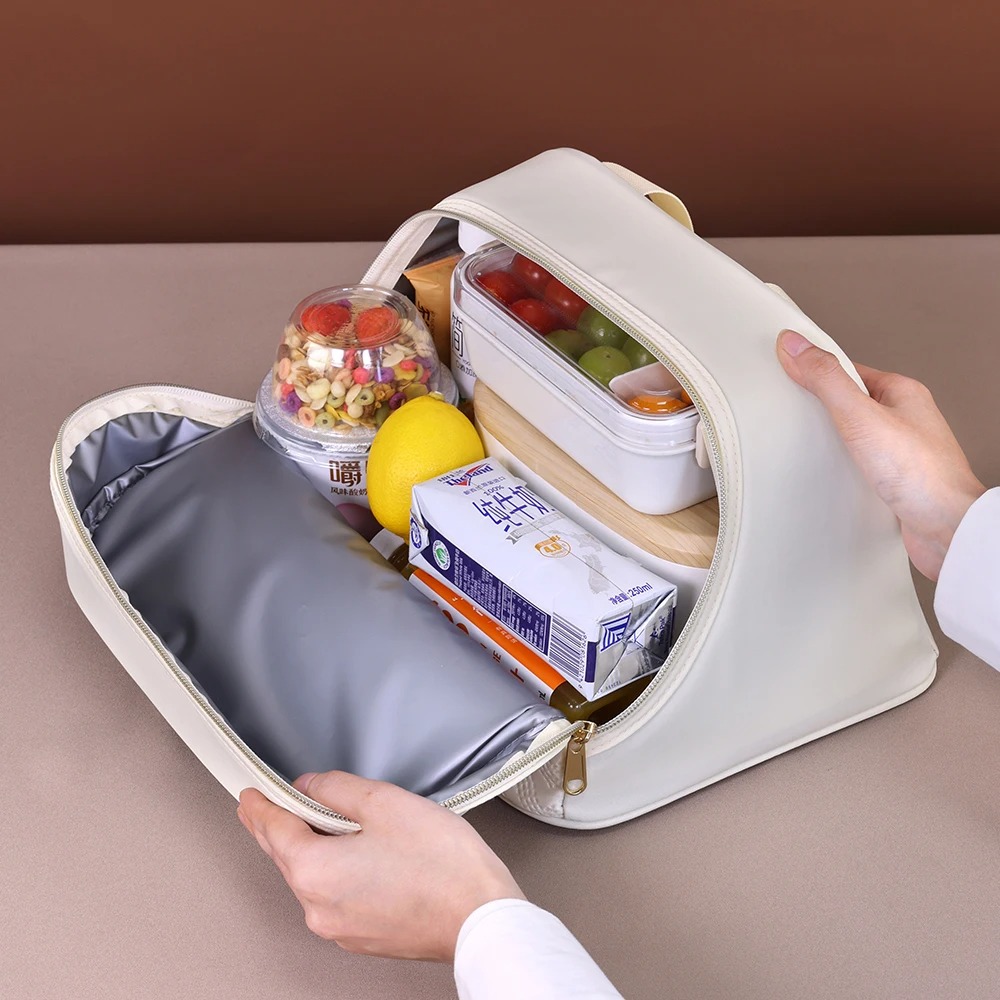 Large Lunch Bag Women Waterproof Concise Convenient Fresh Cooler Bags Thermal Breakfast Food Box Portable Picnic Travel