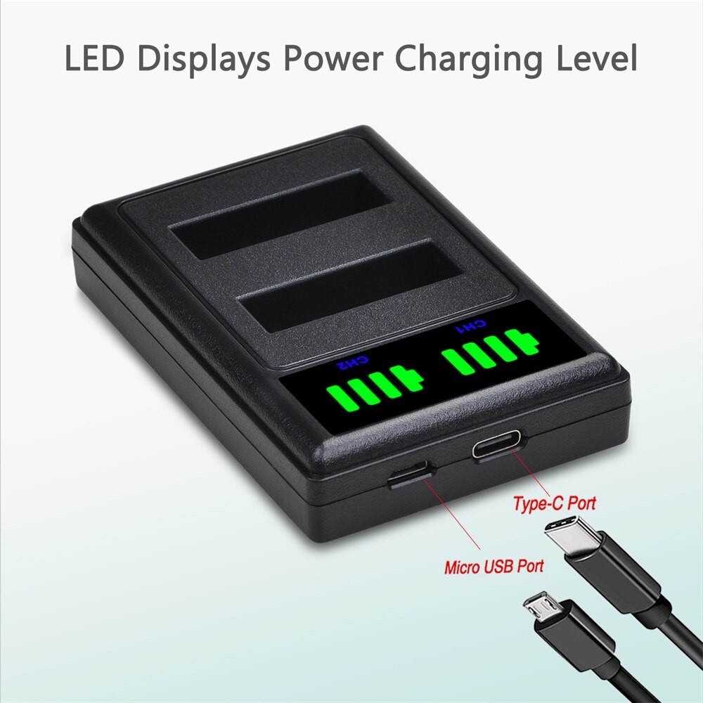 Für Original Xiaomi Yi II yi 4k 4k Batterie AZ16-1 AZ16-2 Batterie + LED Dual Charger für Xiaoyi yi Lite YI 360 VR Action Kamera.