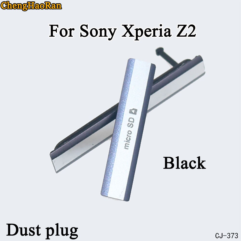 ChengHaoRan Micro SD USB Lade Port Slot Staubdicht Abdeckung Für Sony Xperia Z2 Xperia Z3 Staub Stecker SIM Karte: Xperia Z2-Black