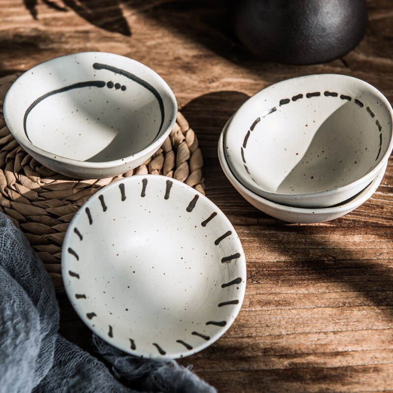 CHANSHOVA ceramiczne 3.25-6.3 cal salaterka deser przekąnarty talerze przyprawy danie osobowości zastawa stołowa chińska porcelana G320