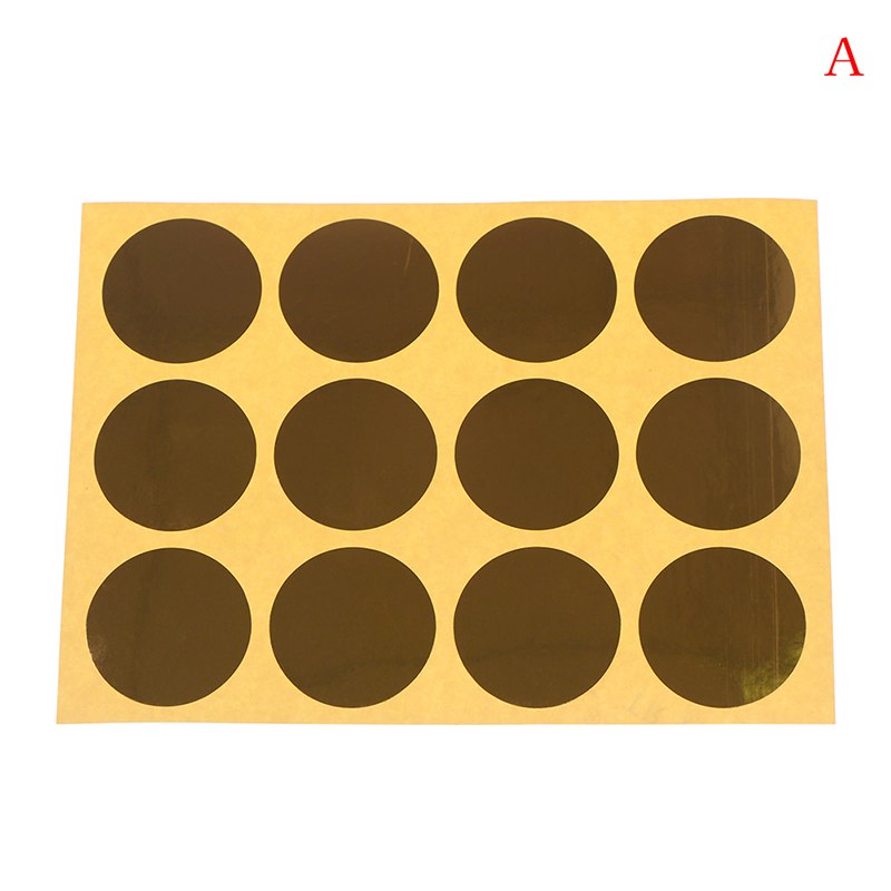 Round Silver Scratch Off Stickers Scratch Off Labels Sticker For Party Activity Favors Stationery Sticker: A