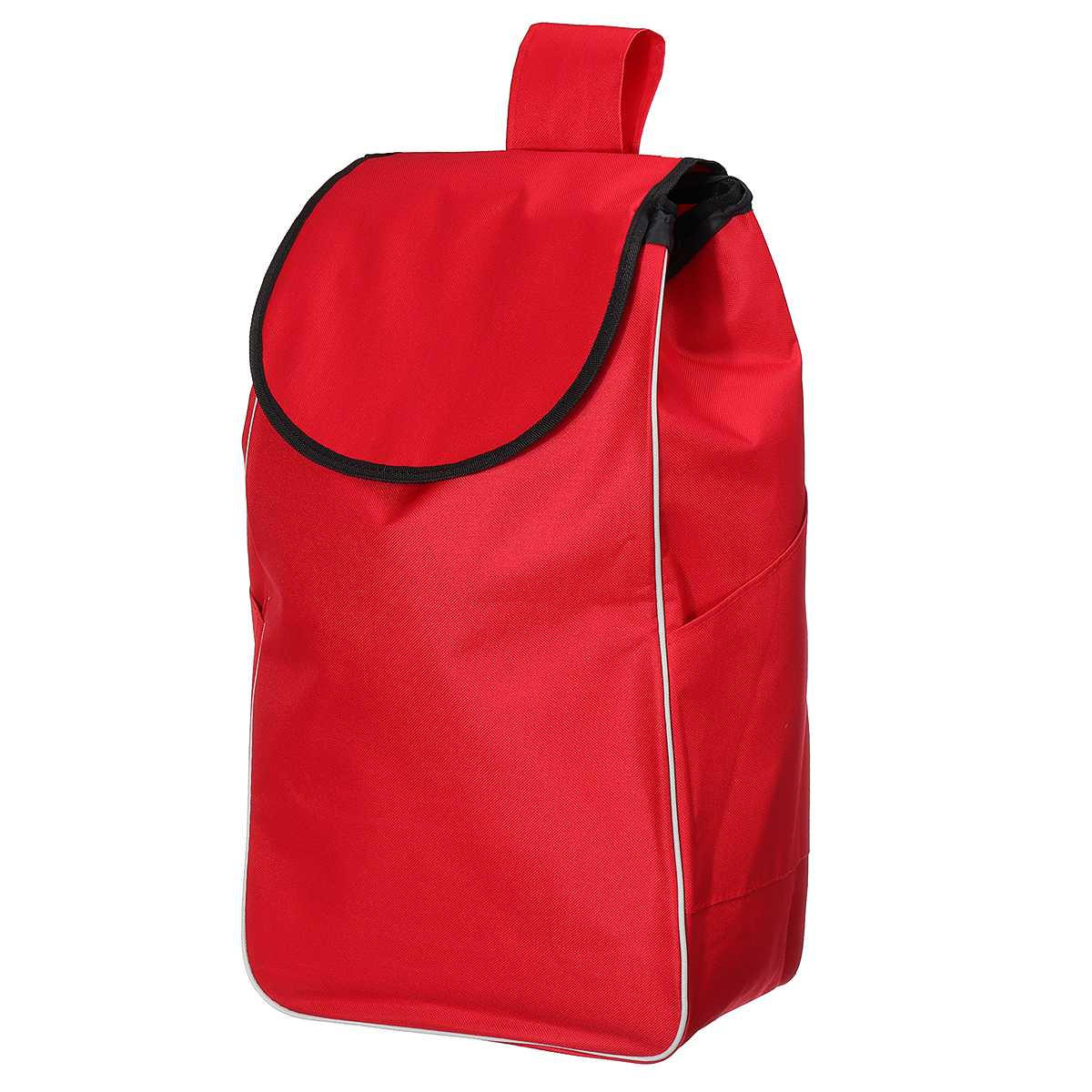 Foldable Shopping Trolley Bag Tote Cart Carts Trolley Bag Basket Luggage Rain Proof Thickened Canvas NO cluding Cart