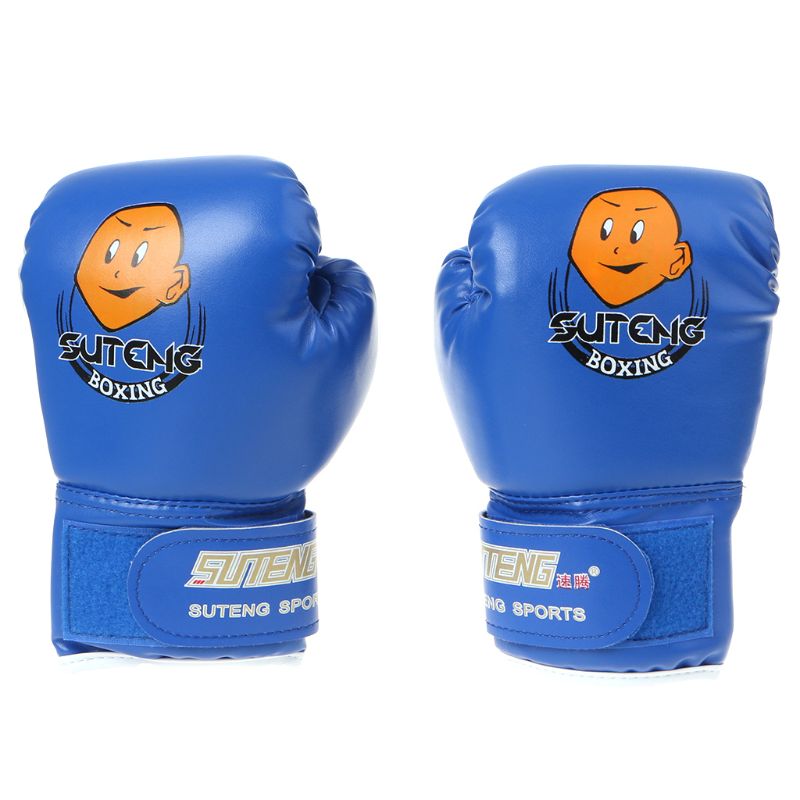 Barn tecknad boxningssäck sparring boxningshandskar träning kamp ålder 3-12