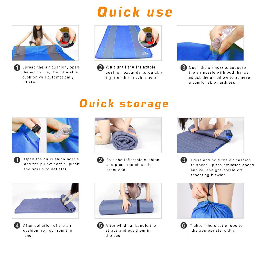 Automatic Air Mattress Car Bed Camping Air Mattress Auto Sleeping Cusion Blow Up Bed Inflatable Travel Mattress Raised Airbed