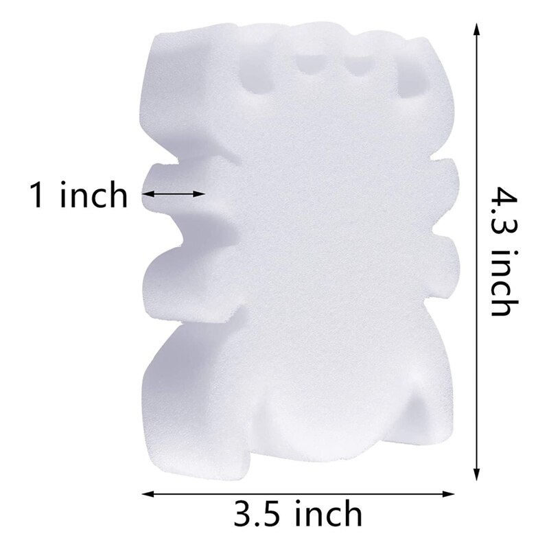24 stück Öl Absorbieren Schwamm Dreck Abschaum Schwamm Spinne Form Abschaum Entferner für Spa, Whirlpool, Pool, weiß (Spider-Geformt)