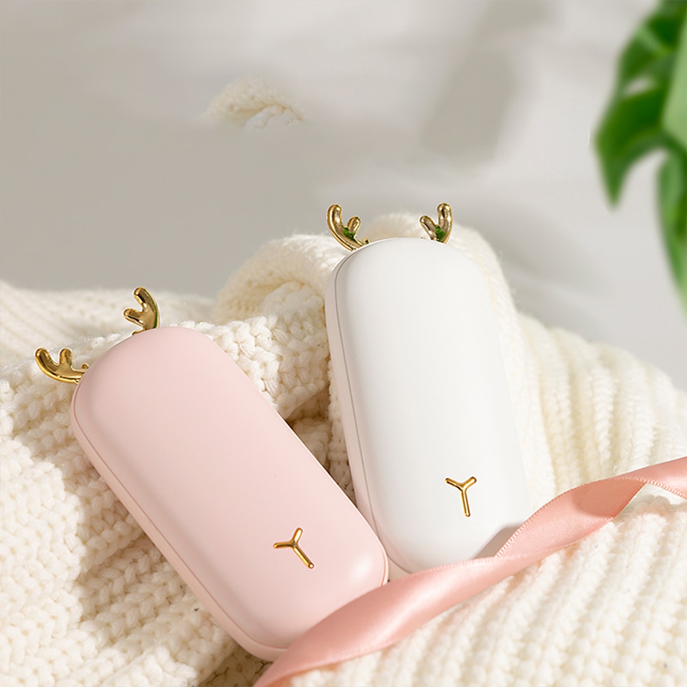 hand warmer digital display double-sided temperature control hand warming heater usb charging pocket warmer