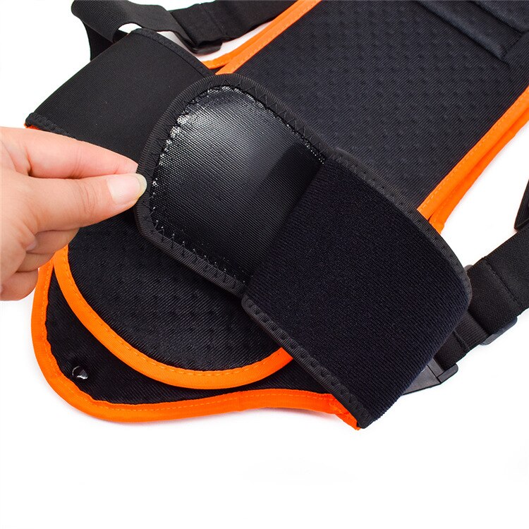 Wosawe colete infantil esportivo, protetor corta-vento para costas snowboard skate ski suporte corporal colete infantil mtb