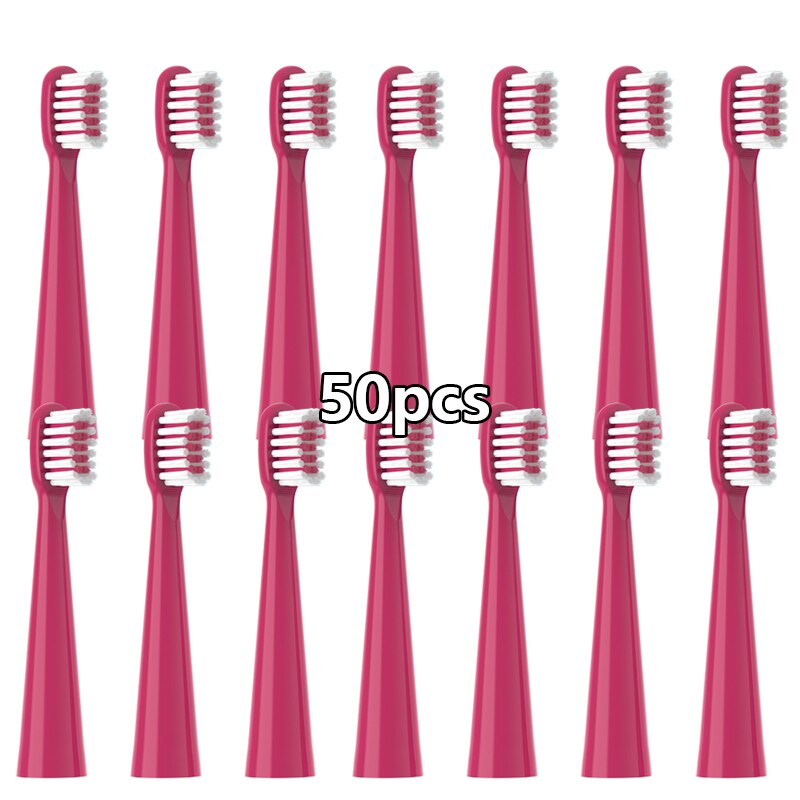 20/50pcs Replacement Toothbrush Heads for BAIR K3 Kid Sonic Electric Tooth Dental Clean Brush Nozzles Heads Toothbrush Heads: 50pcs Red