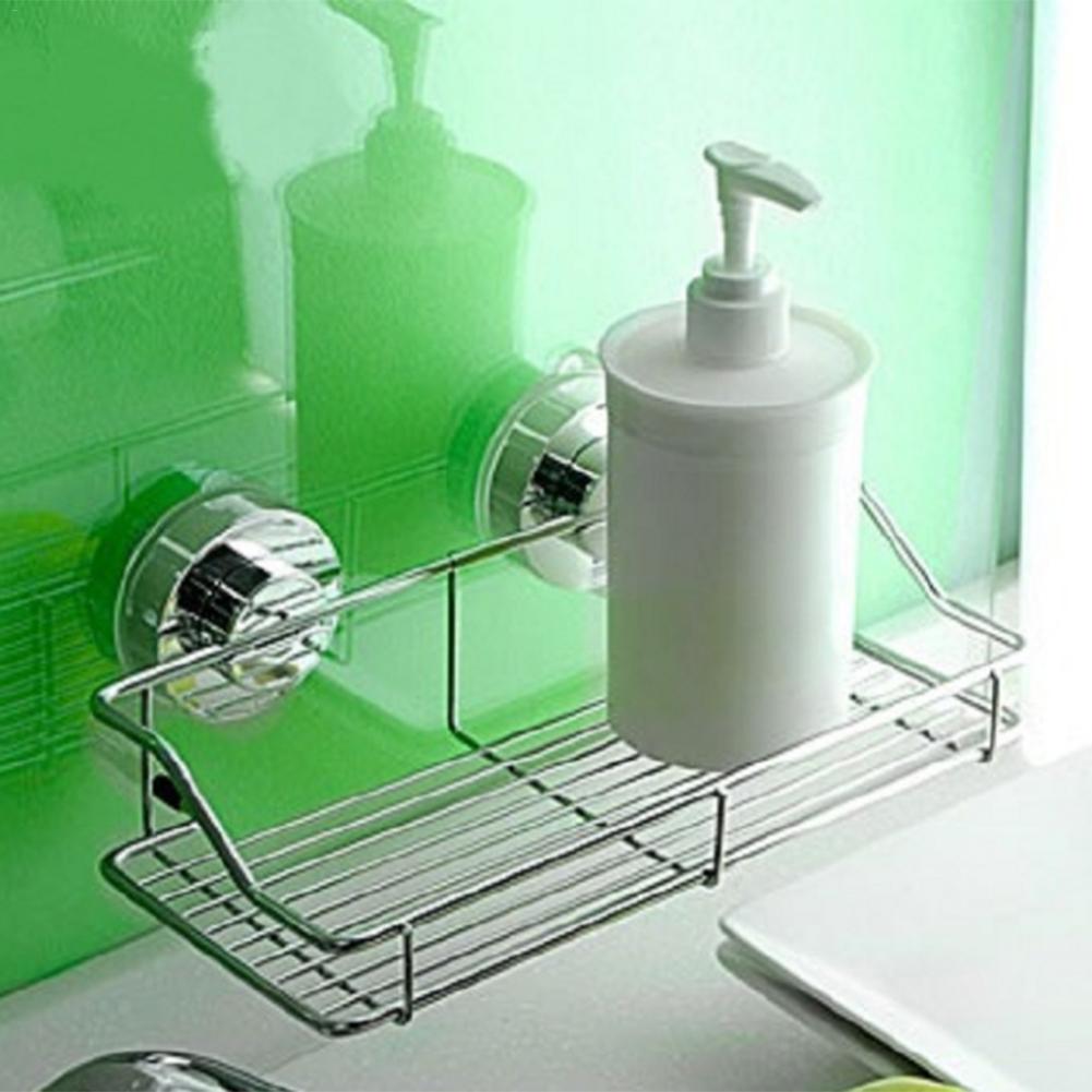 Stainless Steel Storage Rack Holder Wall Mounted Long Shallow Bottle Rack Home Organizer Kitchen Bathroom Toilet Room Shelf