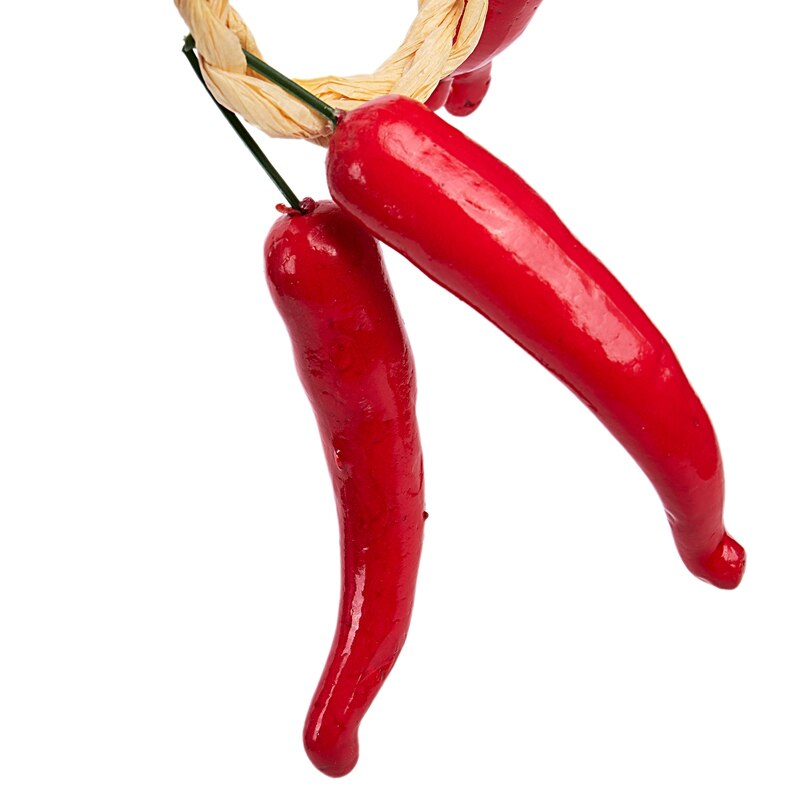 Best Artificiale Peperoncino Stringa di Peperoncino Appeso Stringa Complementi Arredo Casa Vegetale (rosso)