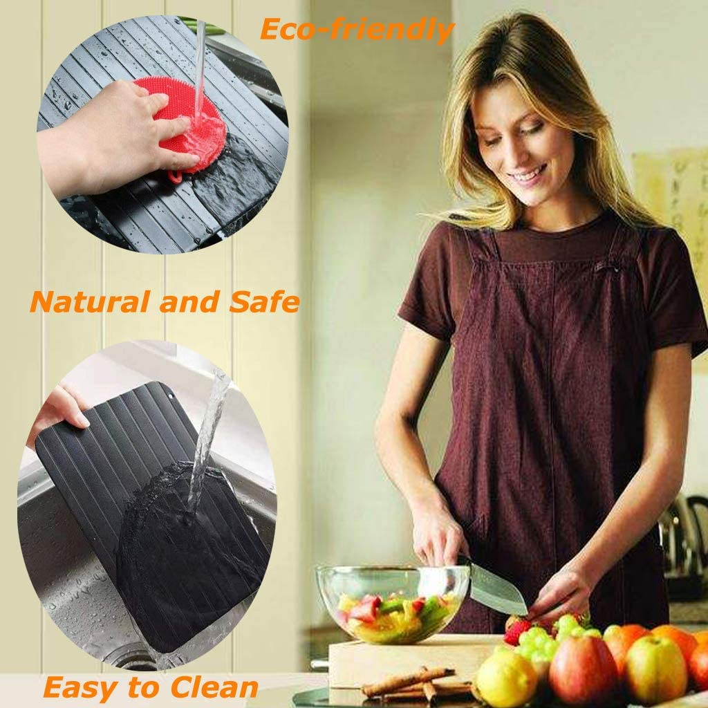 Fast Defrosting Tray Natural Thawing Plate for Frozen Meat Rapid Miracle Thaw Mat Pad Defrosting Plate Board Kitchen Tools