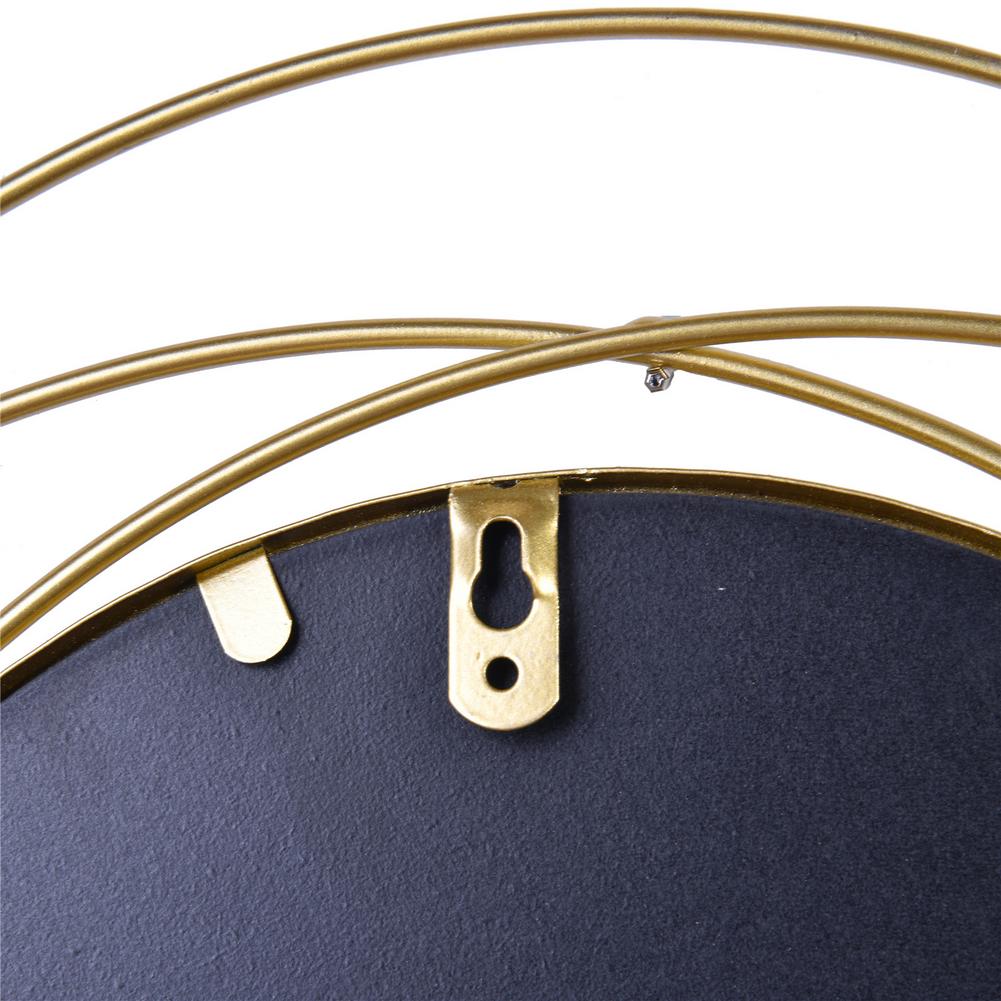 Golden geometric round wall hanging wall mirror living room office round decorative mirror housewarming wall mirror