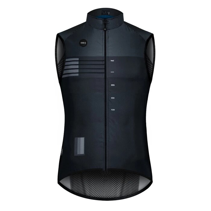 Orange autumn top PRO team lightweight windproof cycling gilet men or women cycling windbreak vest mtb wind vest: Black / XXL