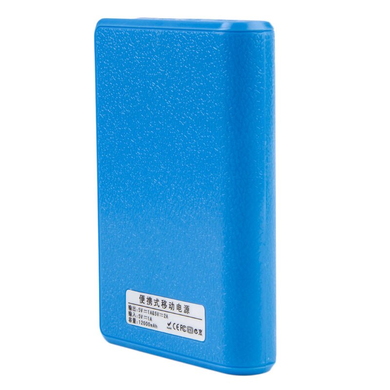 Chargeur portatif à deux bornes USB 4x18650 boîtier de chargeur de batterie de secours externe pour téléphone B95C