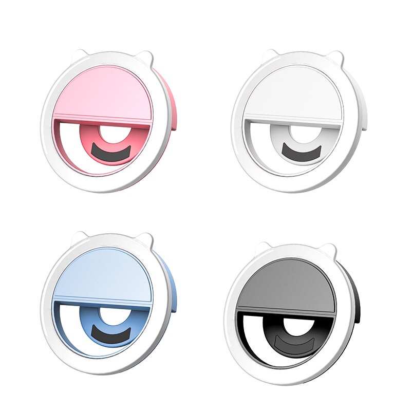 Mini Ring Ligh Mobiele Telefoon 32 Led Selfie Ring Licht Schoonheid Live-uitzending Ronde Ring Make Licht Enhancing Up Selfie lamp