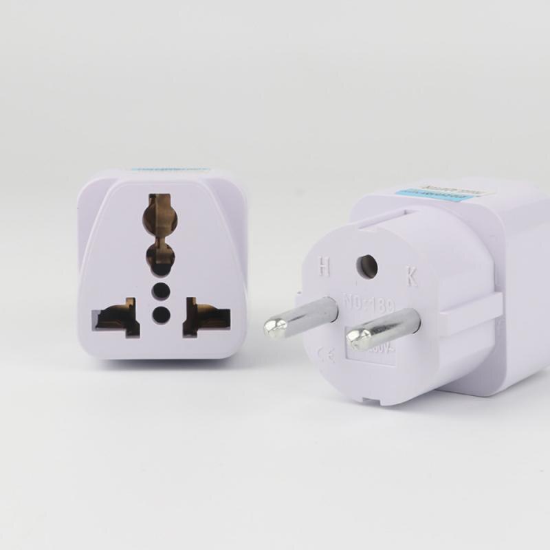 1Pcs Universele Eu Plug Adapter International Au Uk Vs Naar Eu Euro Kr Travel Adapter Stekker Converter Power socket