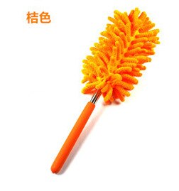 Plumero desmontable para techo de muebles de coche, Mini cepillo retráctil de fibra para limpieza de polvo, limpiador para el hogar: orange