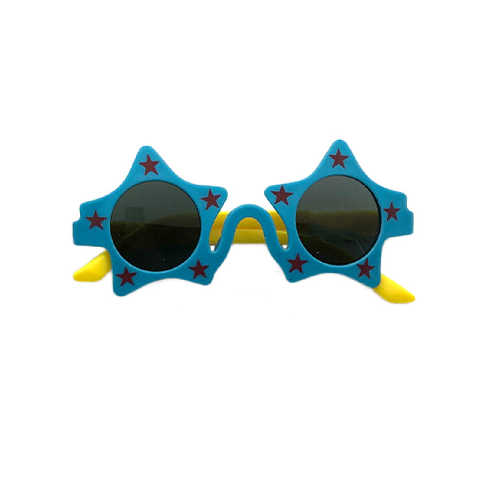 Occhiali da sole per bambini specchio riflettente colorato bambino bambini Baby Boy Girl Star occhiali da sole colorati carini occhiali da sole decorati #4: B