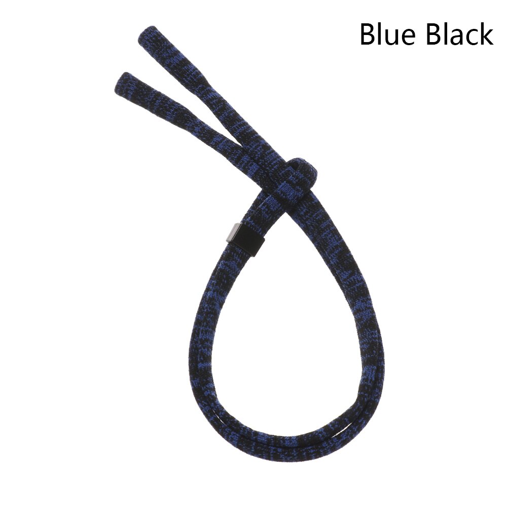 1pc polyester brillenkettingen, antislip brillenkoorden, brillenkettingen, zonnebrillenaccessoires: Blauwzwart