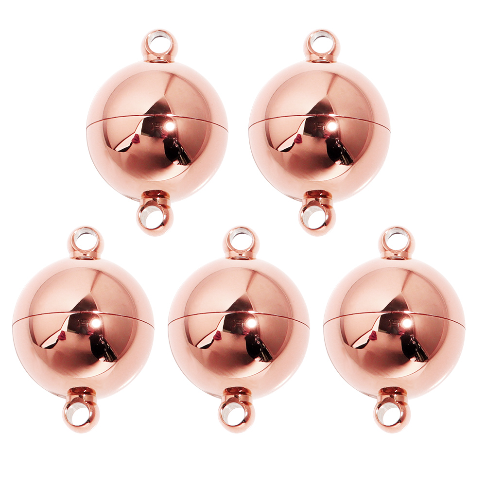 2 pz/lotto fermagli magnetici forti in acciaio inossidabile per la creazione di gioielli connettori con chiusura magnetica accessori per collane braccialetto fai da te: 16mm / verde